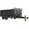 Caliber Trailer Mfg. CA804 Caliber 7X14 Dump Trailer 14K Telescope Lift W/ 4' Sides