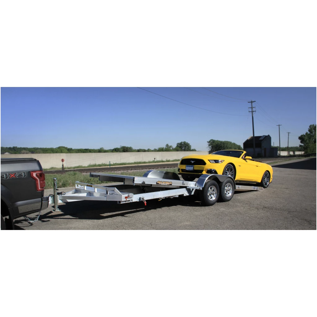 Aluma Trailers Manufacturing Aluma Tandem Utility Trailer #8218 Tilt