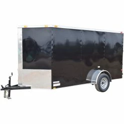 Cynergy Cargo LLC CY212 Cynergy 7x12 Enclosed Trailer SA Black