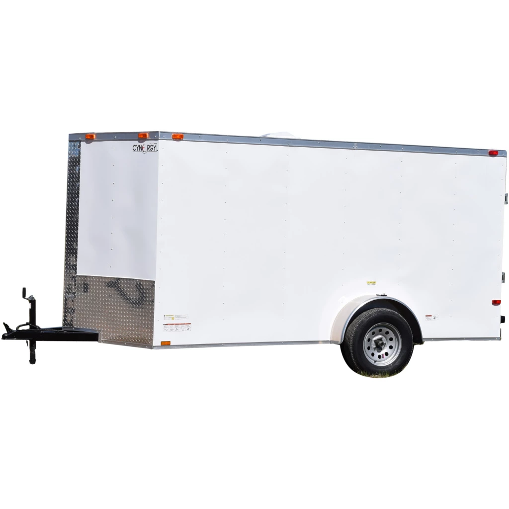 Cynergy Cargo LLC CY208 Cynergy 6x12 Enclosed Trailer SA Basic White