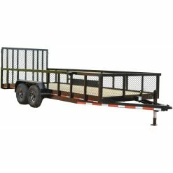Caliber Trailer Mfg. CA145 Caliber 7X20 Utility Trailer 10K W/ 2' Mesh Sides