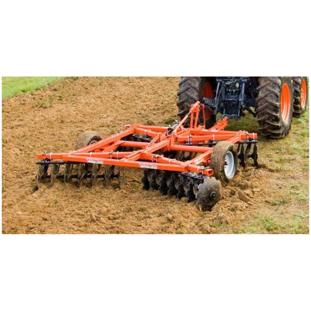 Tufline TW5 Series 8' Tandem Wheel Disc Harrow W/Roller Basket #TW92020